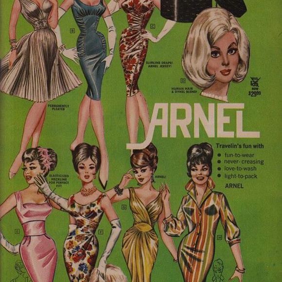 Vintage Arnel Green Geo Print, Two-Piece, Zip Top, Elastic Skirt, Women-made - Picture 10 of 10